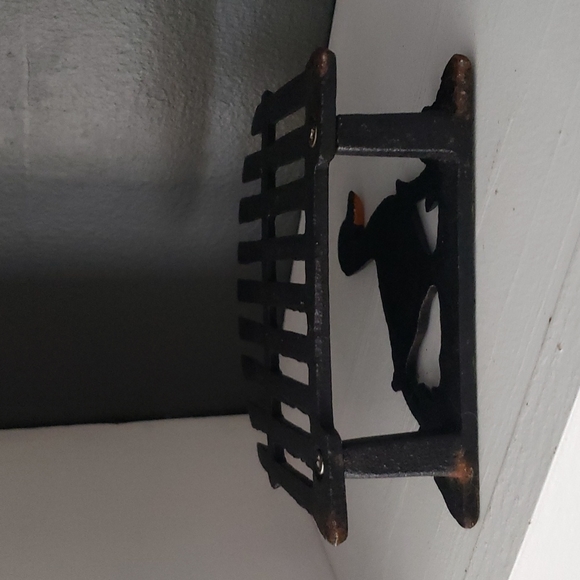 Vintage Cast Iron Metal Fa  hicket Fence Duck/Geese Napkin Holder Letter Holder - Picture 5 of 5